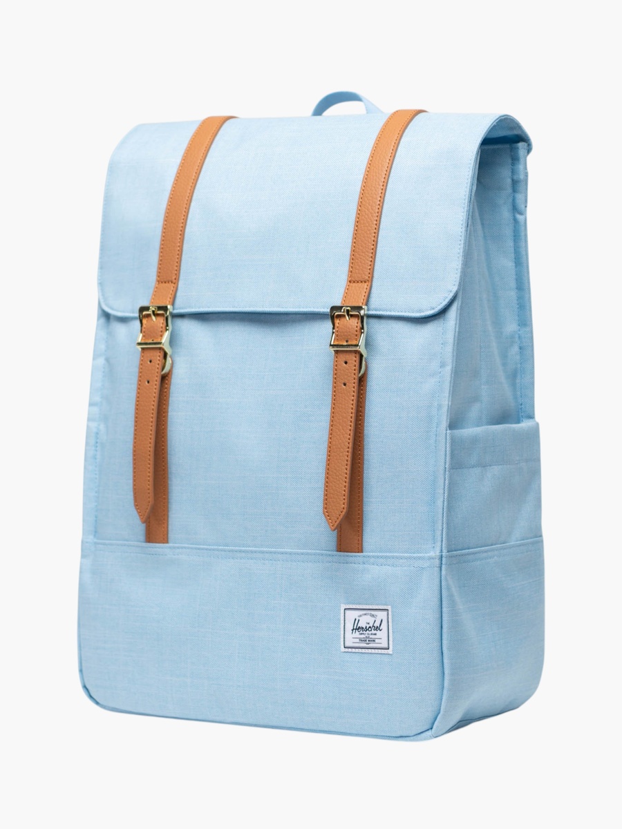 Solid Backpack with Adjustable Straps and Magentic Closure - 41x31x15 cm