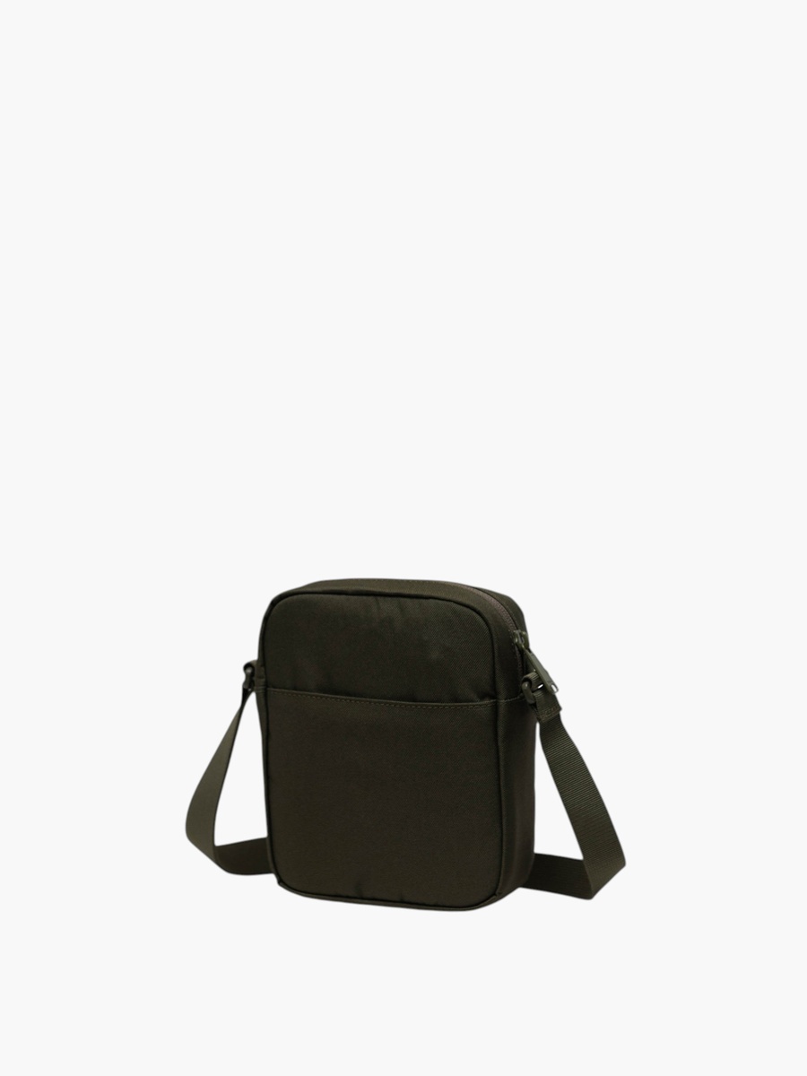 Solid Crossbody Bag with Zip Closure