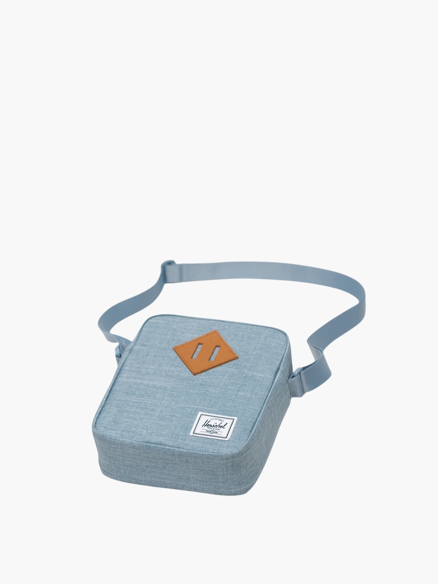 Solid Crossbody Bag with Zip Closure
