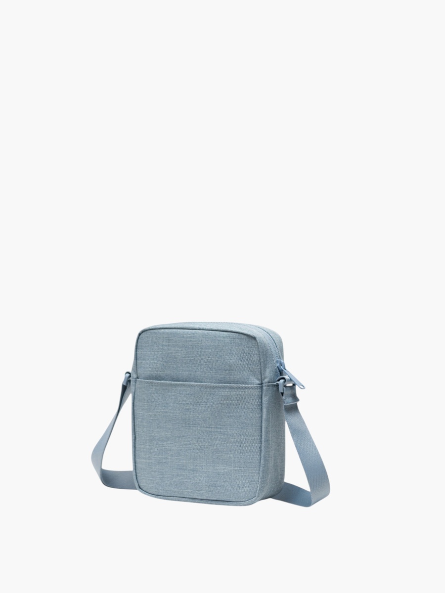 Solid Crossbody Bag with Zip Closure