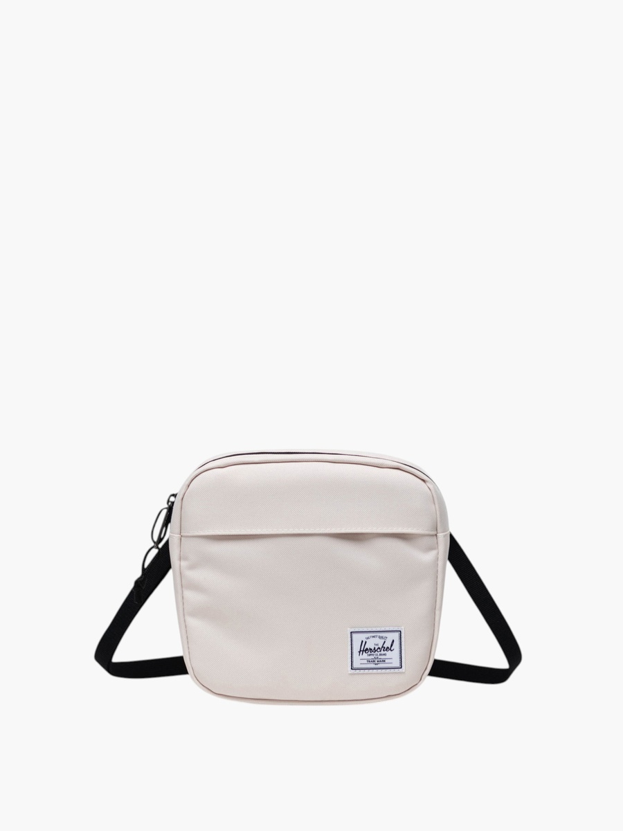 Solid Crossbody Bag with Adjustable Strap and Zip Closure