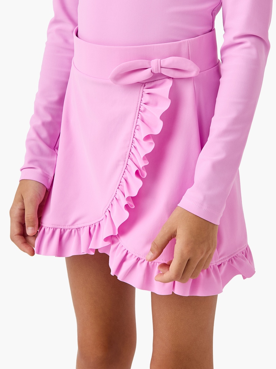 Butterfly Embellished Swimsuit with Skirt