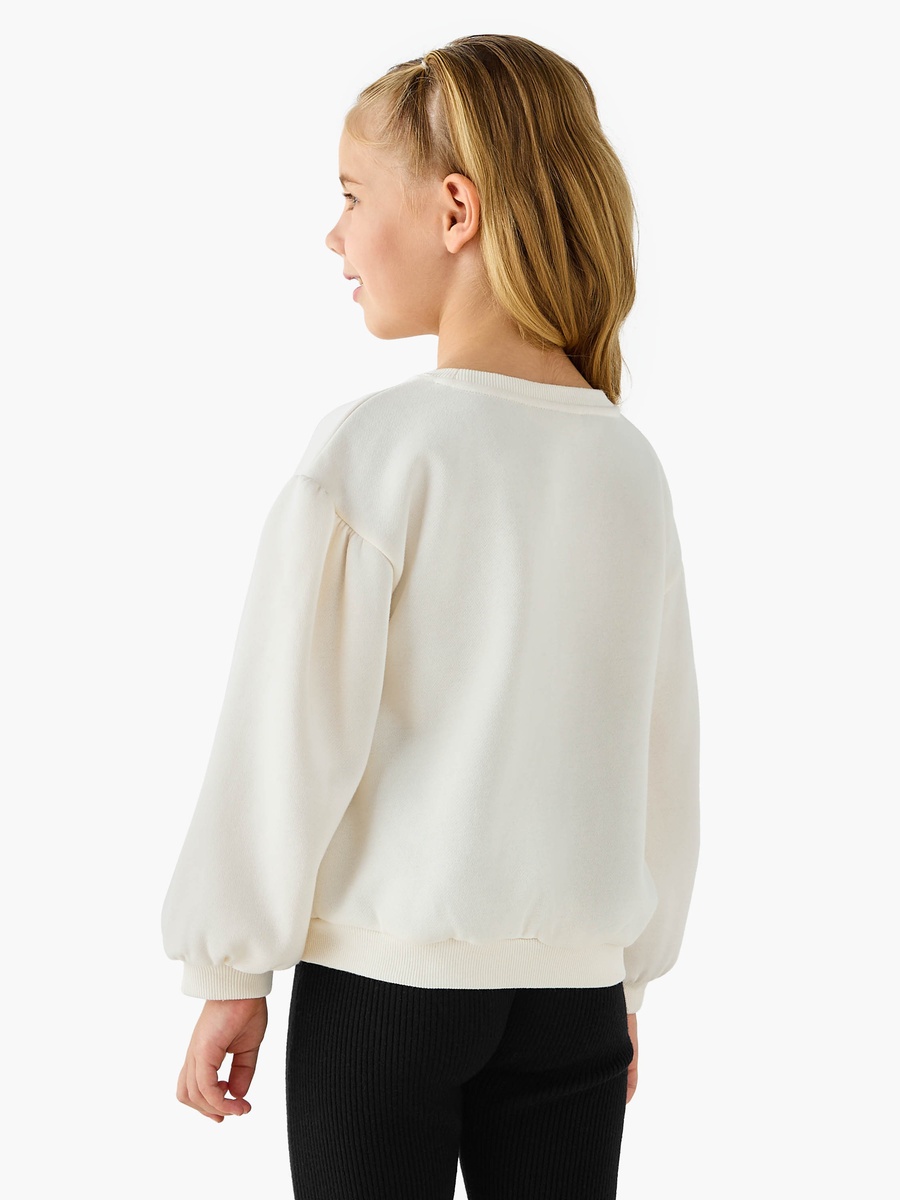 Embellished Bow Accent Sweater with Long Sleeves