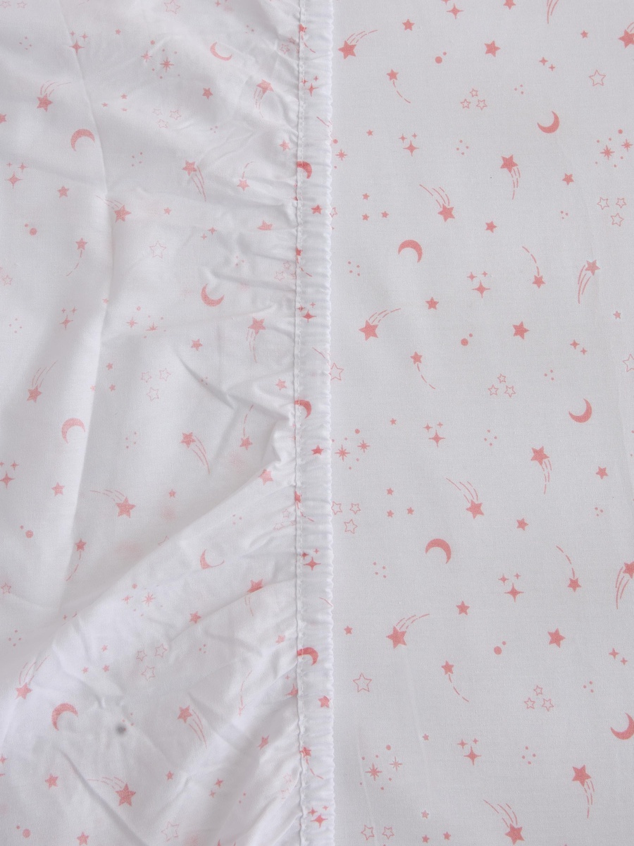 طقم شرشف مطاطي لسرير أطفال بطبعات قطعتين من جونيورز - 70x130x20 سم