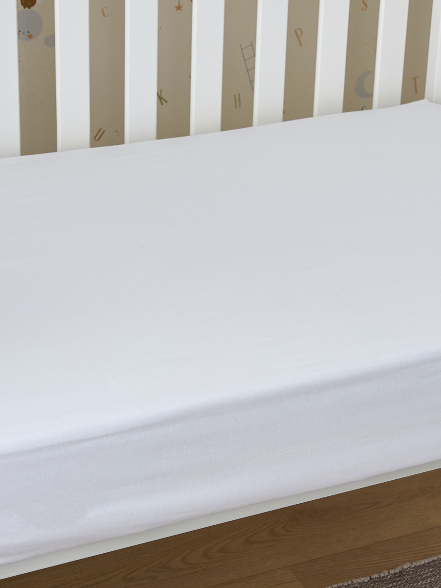 2-Piece Solid Crib Fitted Sheet Set - 70x130 cm