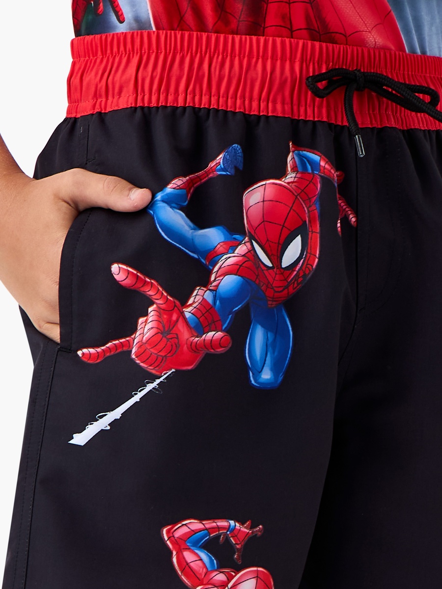 Spider-Man Print Swim Shorts