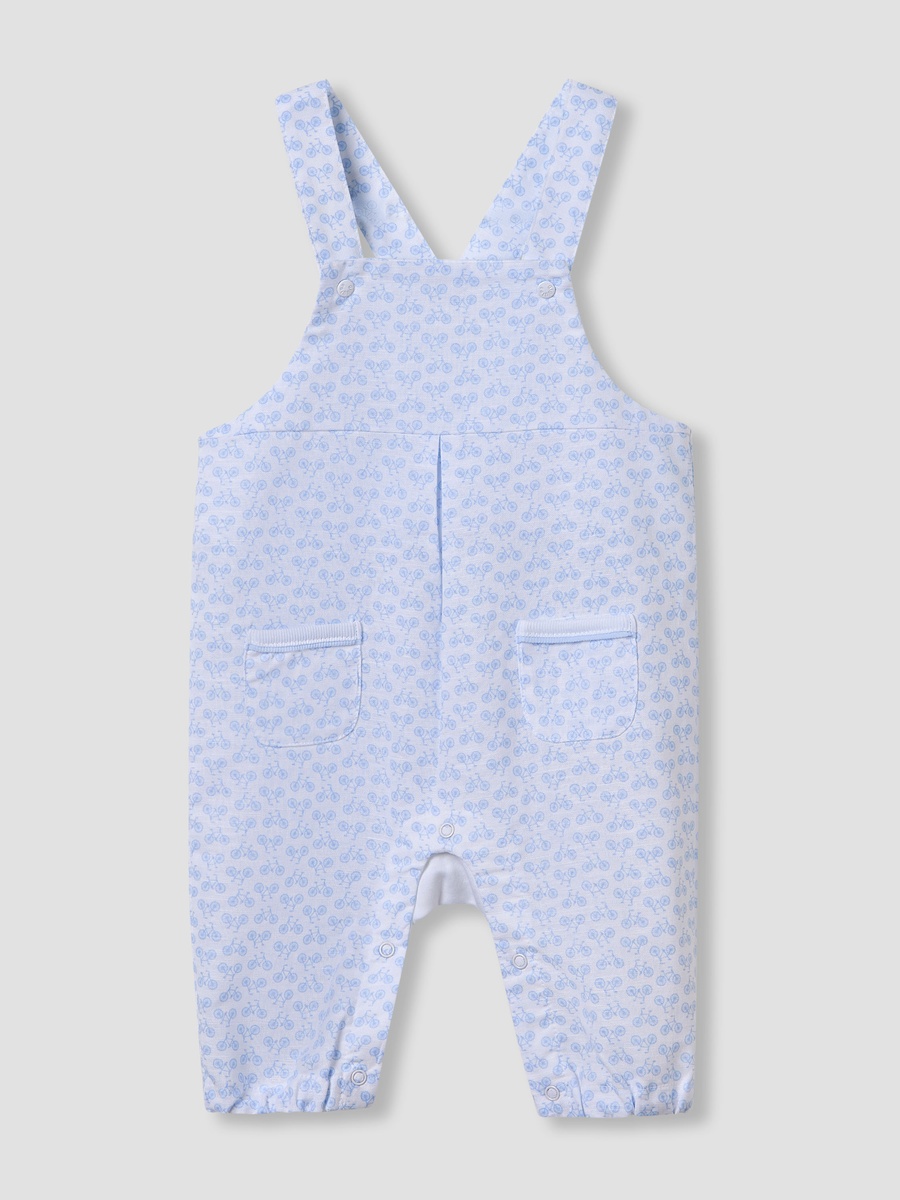 Cycle Print Dungaree and T-Shirt Set