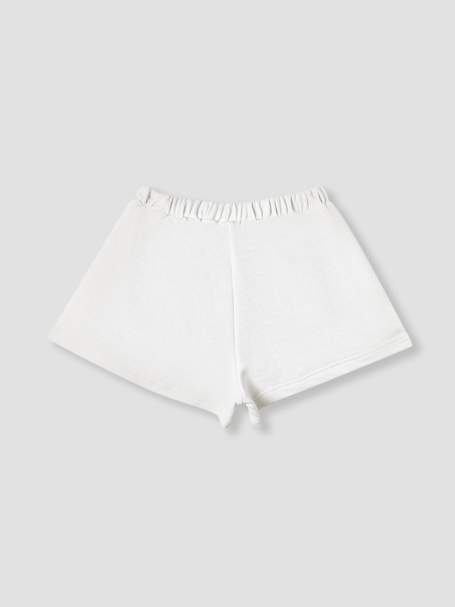 Solid Shorts with Elasticated Waistband