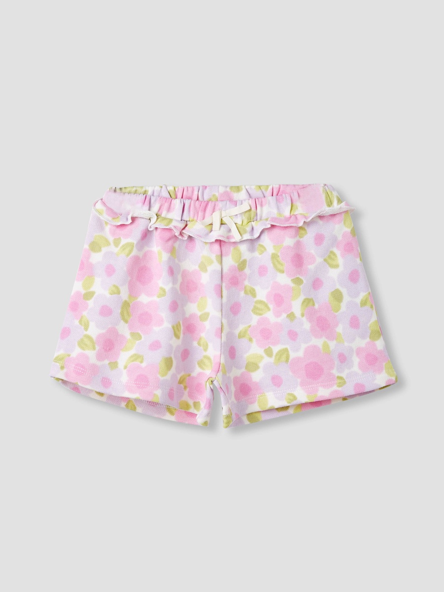 Ruffle Detail Shorts with Elasticated Waistband - Set of 2