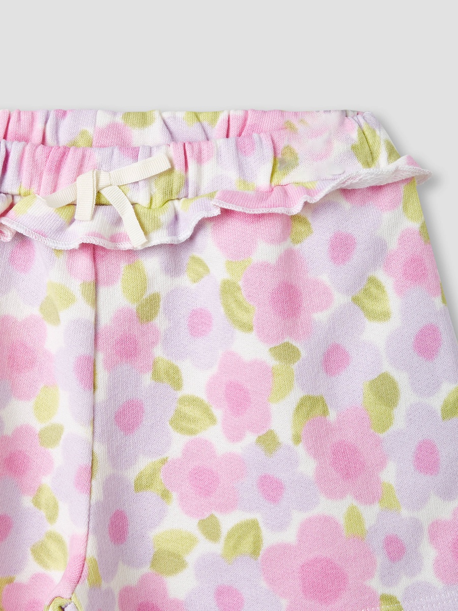 Ruffle Detail Shorts with Elasticated Waistband - Set of 2
