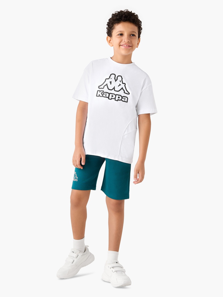 Logo Print Shorts with Drawstring Closure and Pockets