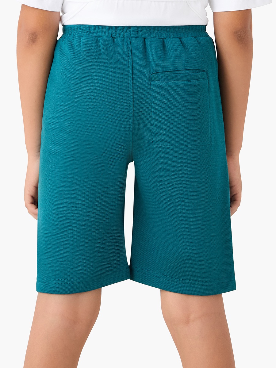 Logo Print Shorts with Drawstring Closure and Pockets