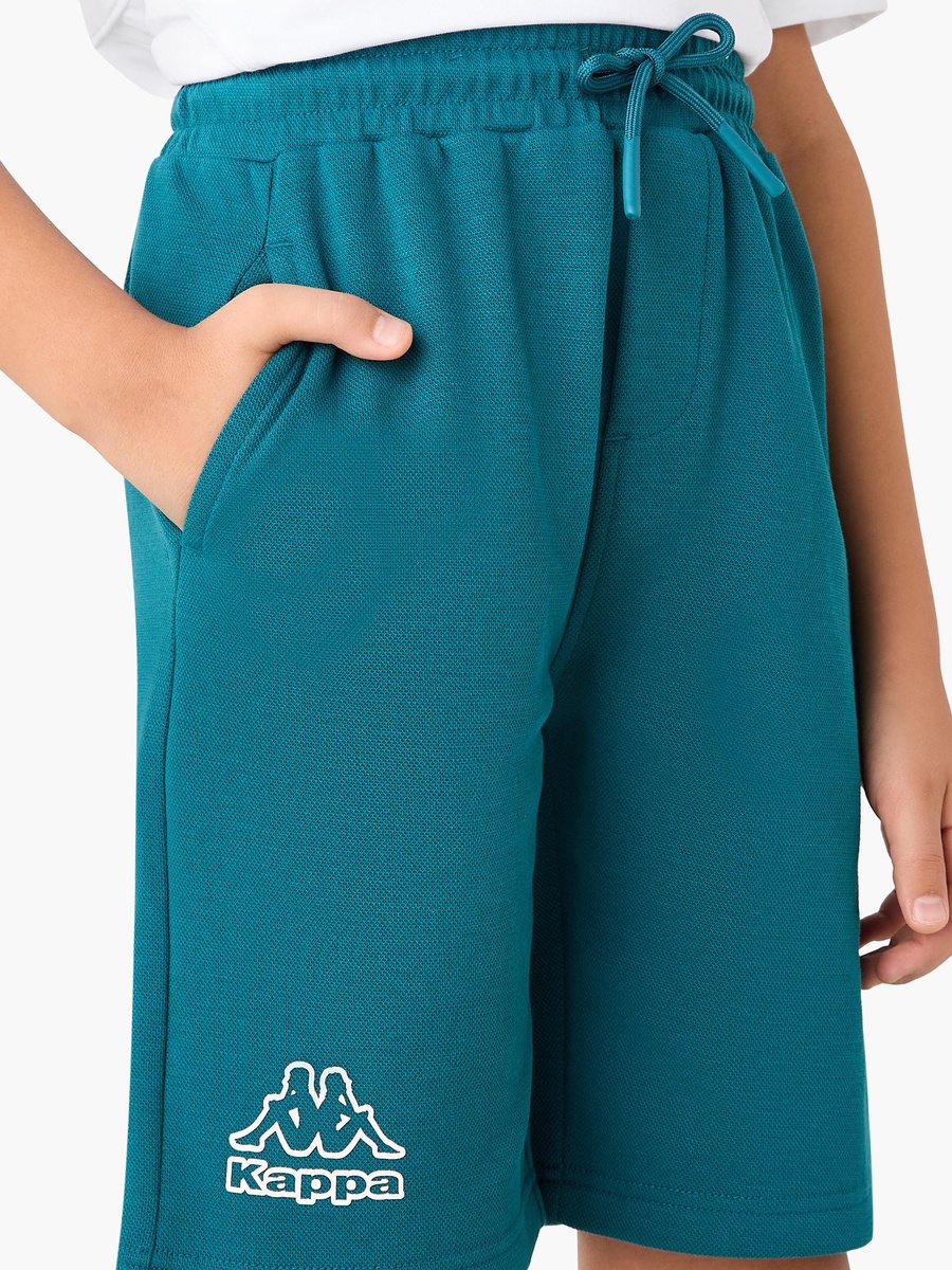Logo Print Shorts with Drawstring Closure and Pockets