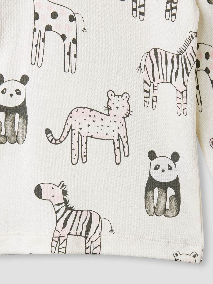 Printed T-Shirt and Pyjamas - Set of 4
