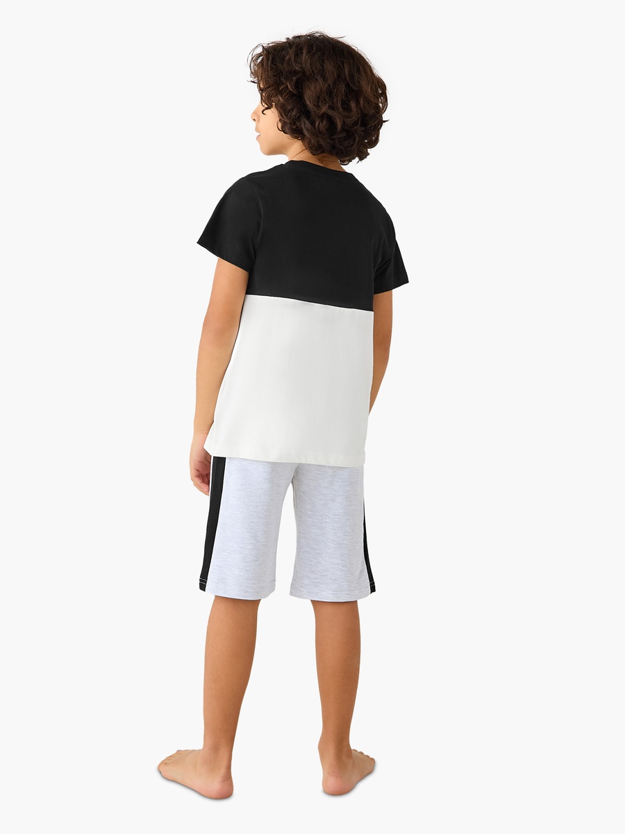 Printed Short Sleeves T-Shirt and Shorts Set