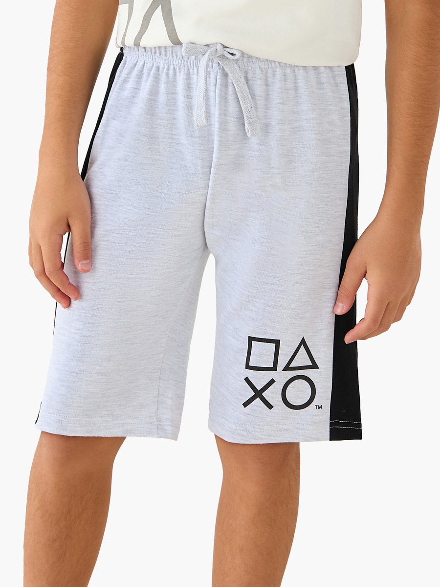 Printed Short Sleeves T-Shirt and Shorts Set