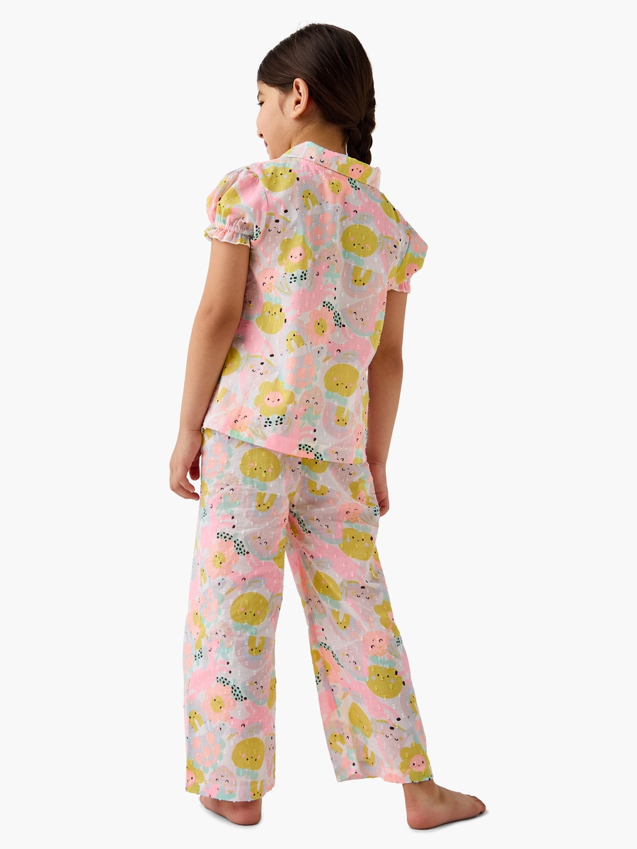 Printed Shirt and Pyjama Set