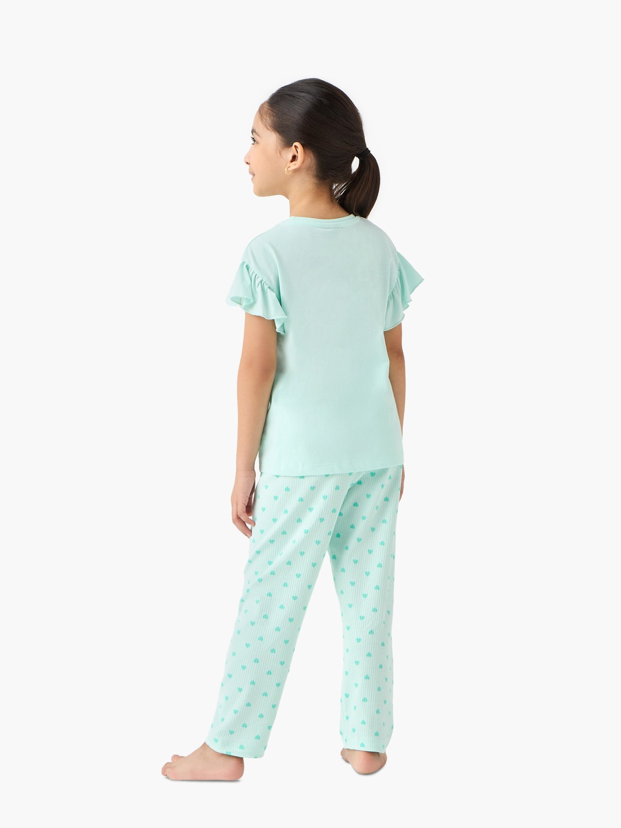 Stitch and Angel Print T-Shirt and Pyjama Set