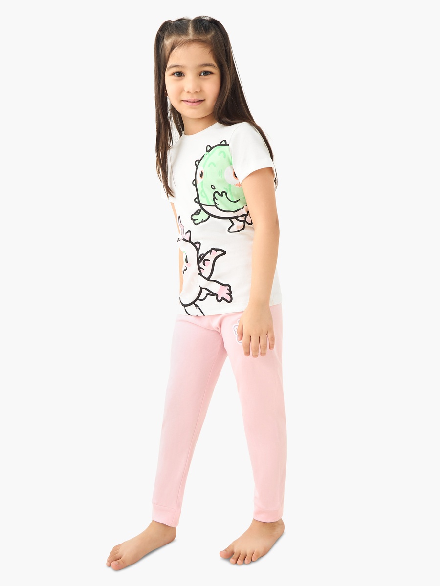 Pinata Smashlings Print T-Shirt and Pyjamas - Set of 2