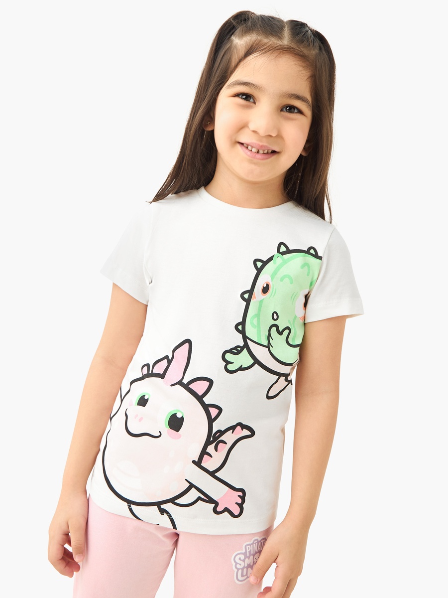 Pinata Smashlings Print T-Shirt and Pyjamas - Set of 2