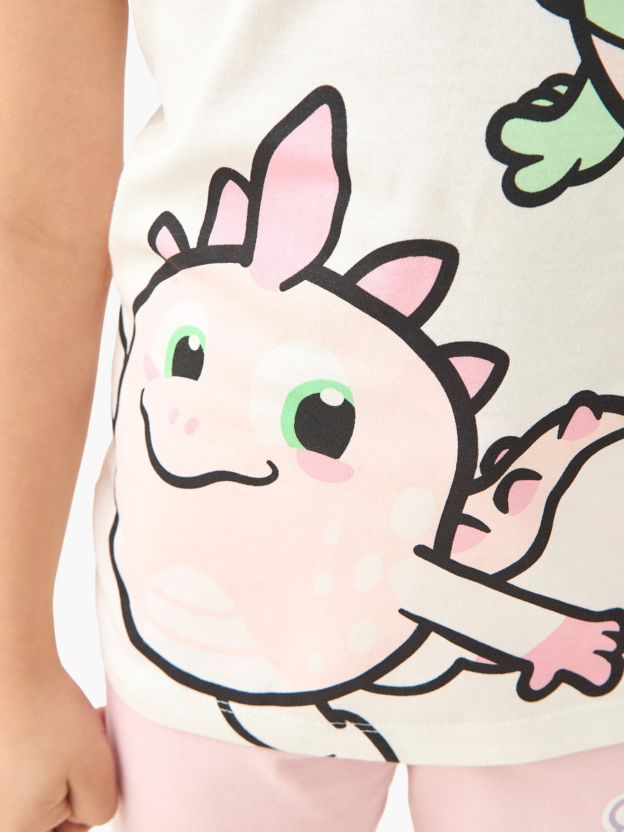 Pinata Smashlings Print T-Shirt and Pyjamas - Set of 2