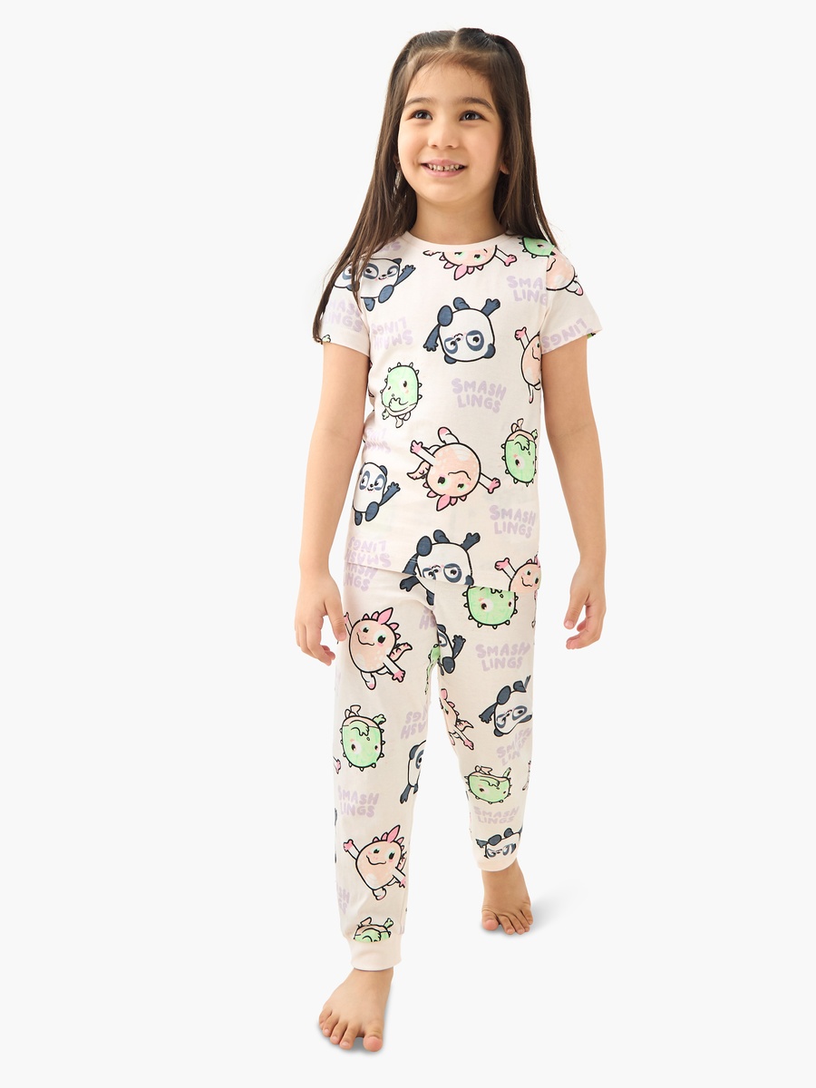 Pinata Smashlings Print T-Shirt and Pyjamas - Set of 2