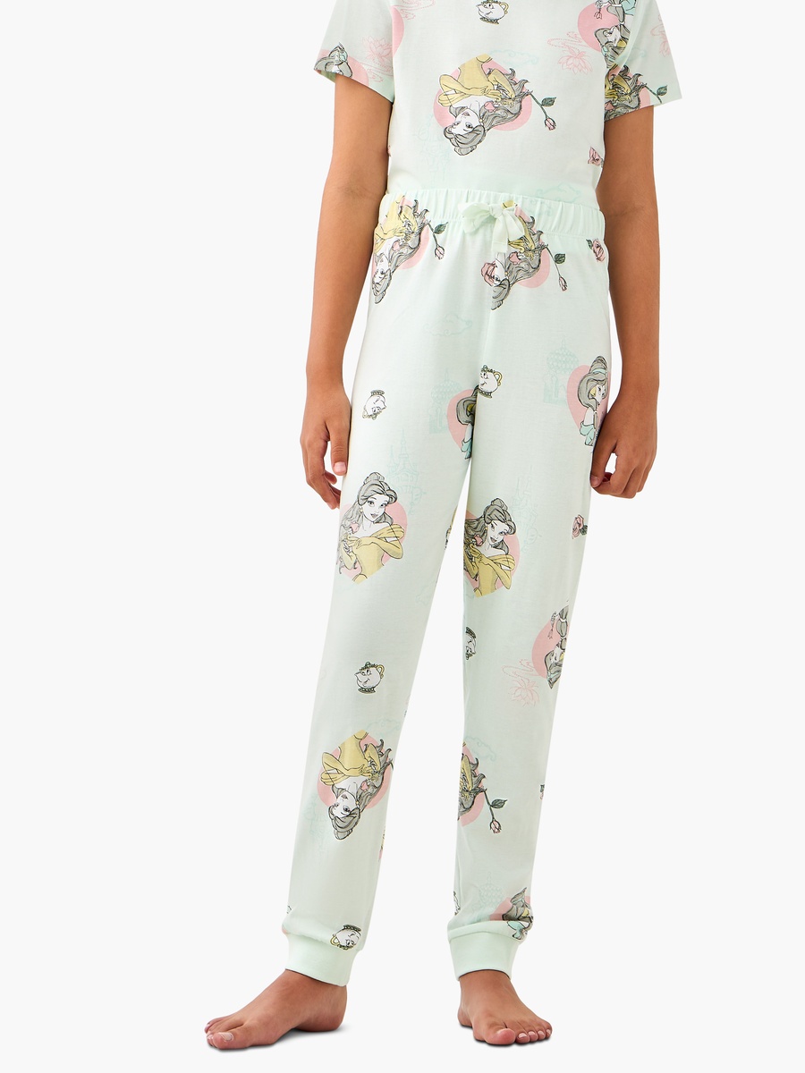 Princess Print T-Shirts and Pyjamas - Set of 2