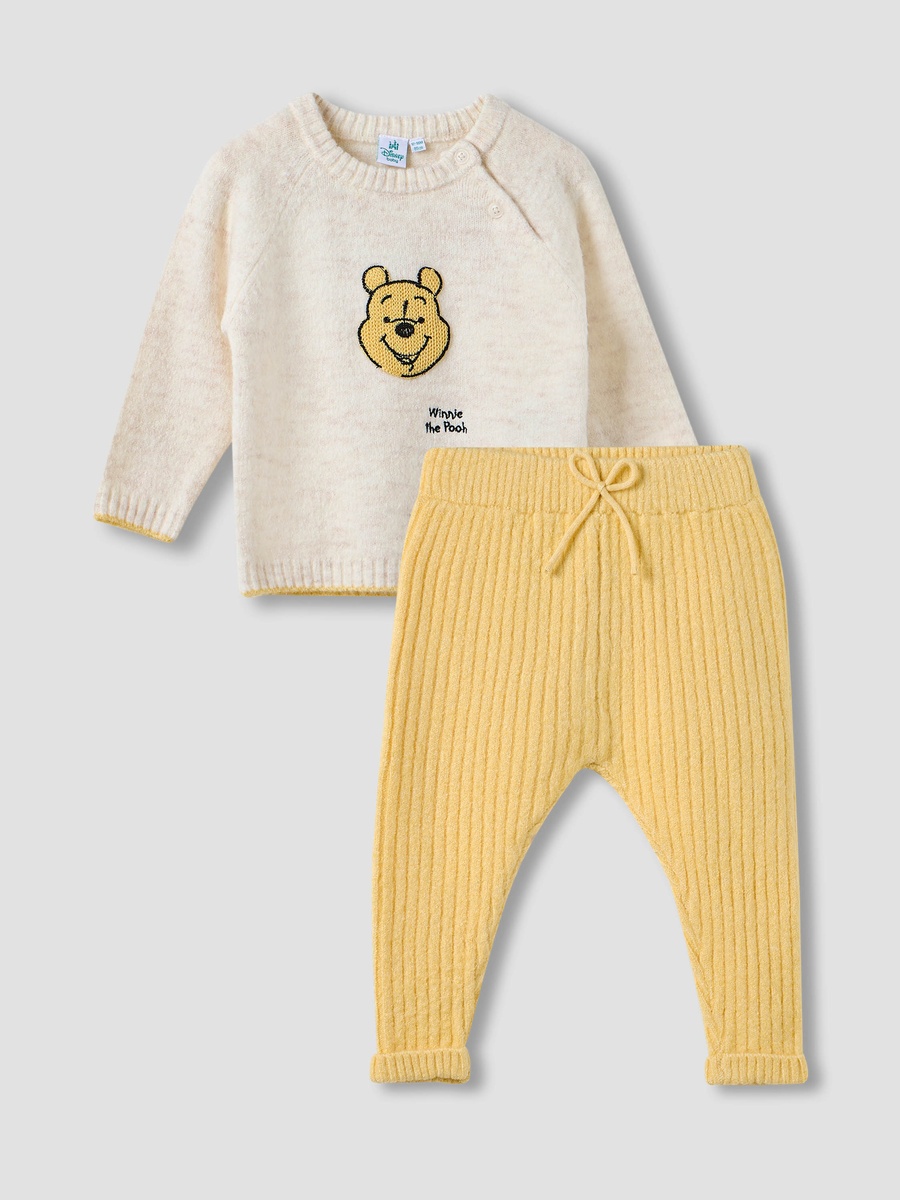 Winnie the Pooh Embroidered Sweater and Pants Set