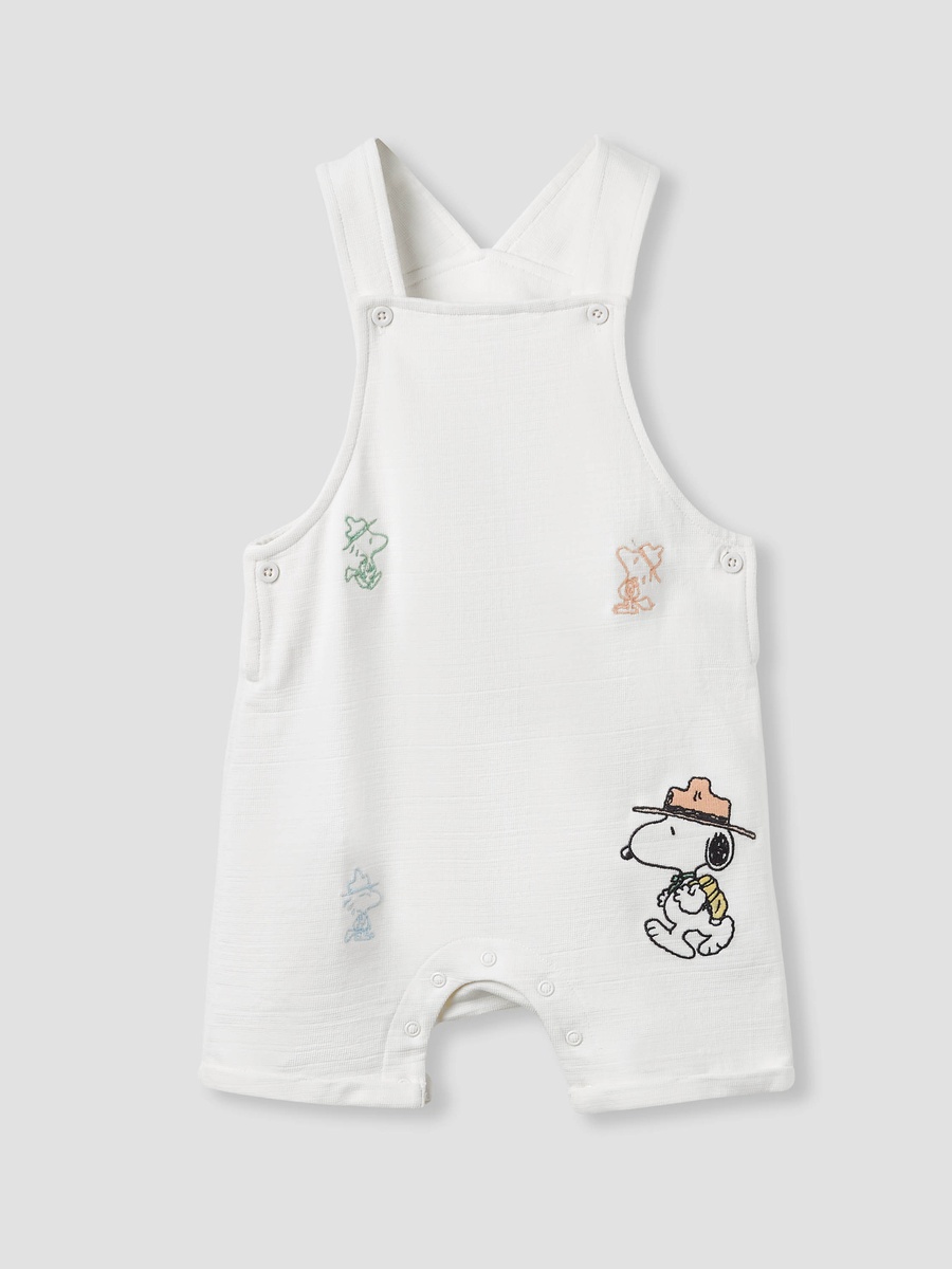 Snoopy Print Dungaree and T-Shirt Set