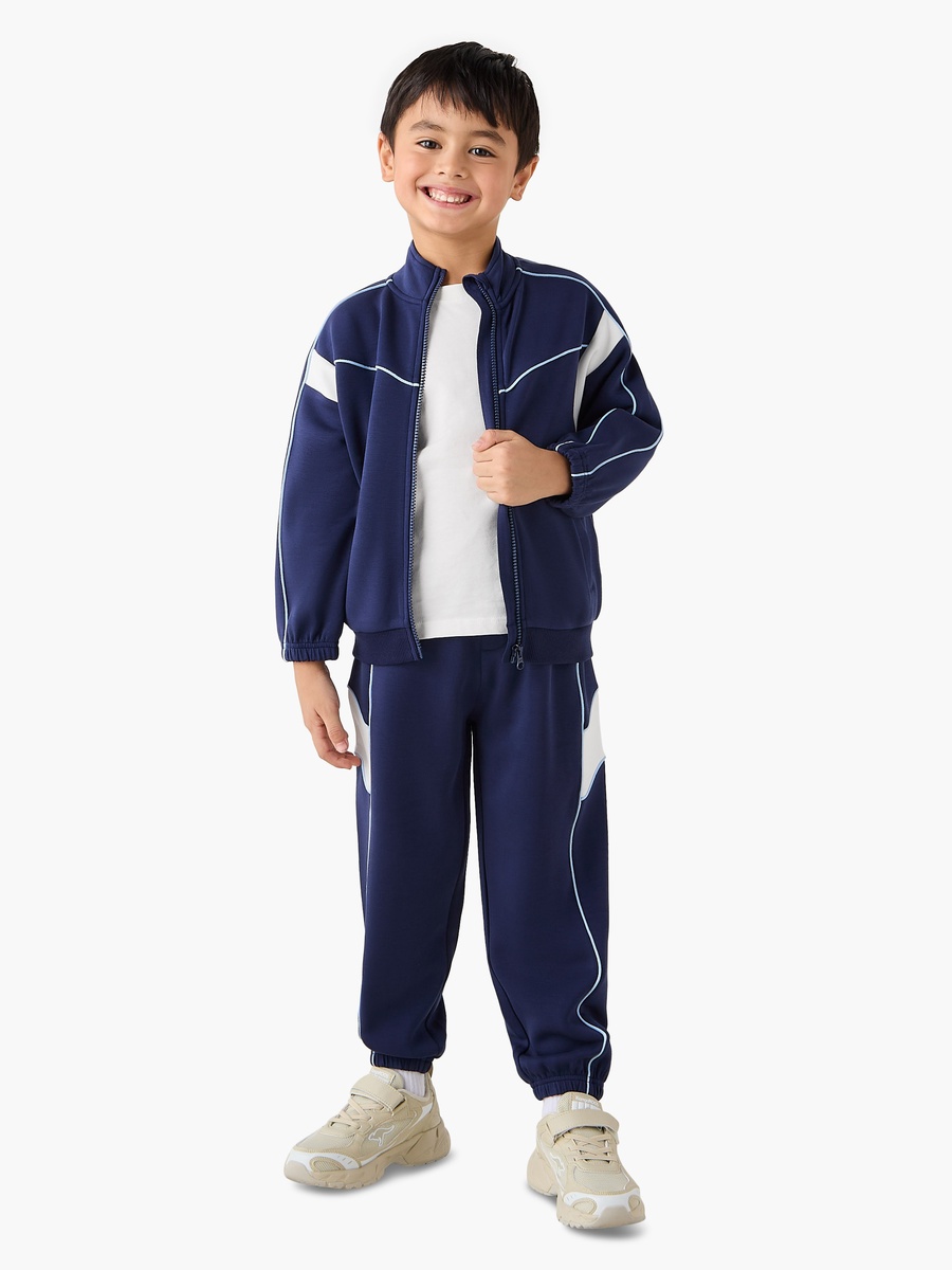 Panelled Sweatshirt and Joggers Set