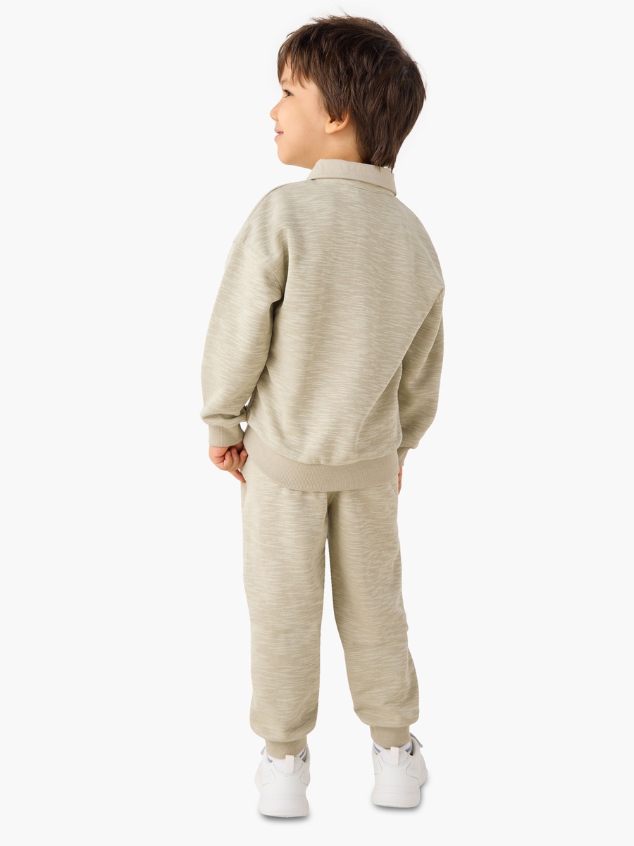 Textured Sweatshirt and Joggers Set