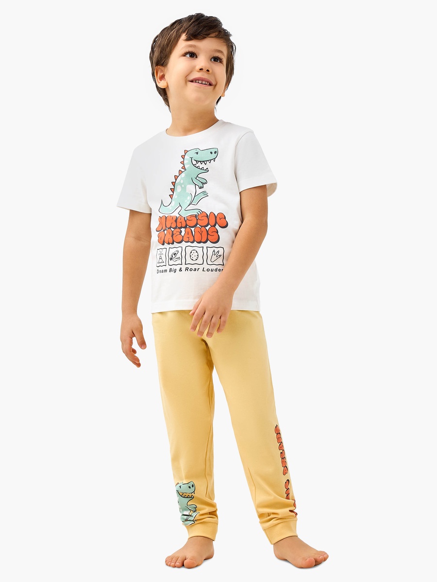 Dinosaur Print T-Shirt and Pyjama Set