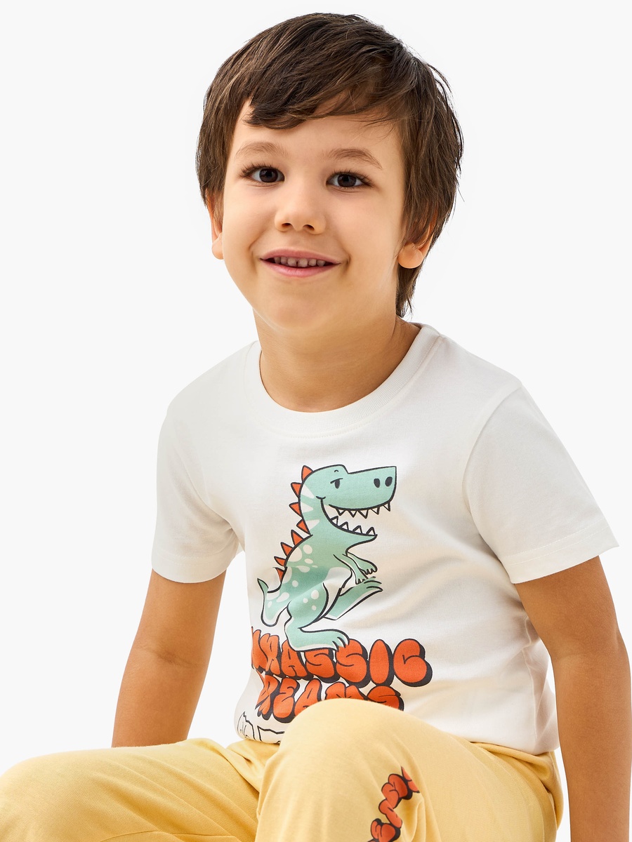 Dinosaur Print T-Shirt and Pyjama Set