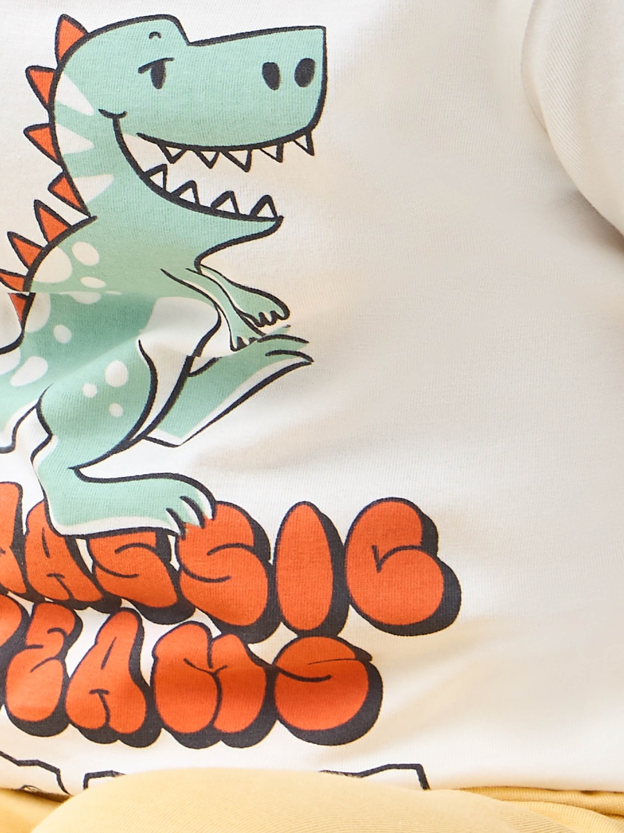 Dinosaur Print T-Shirt and Pyjama Set
