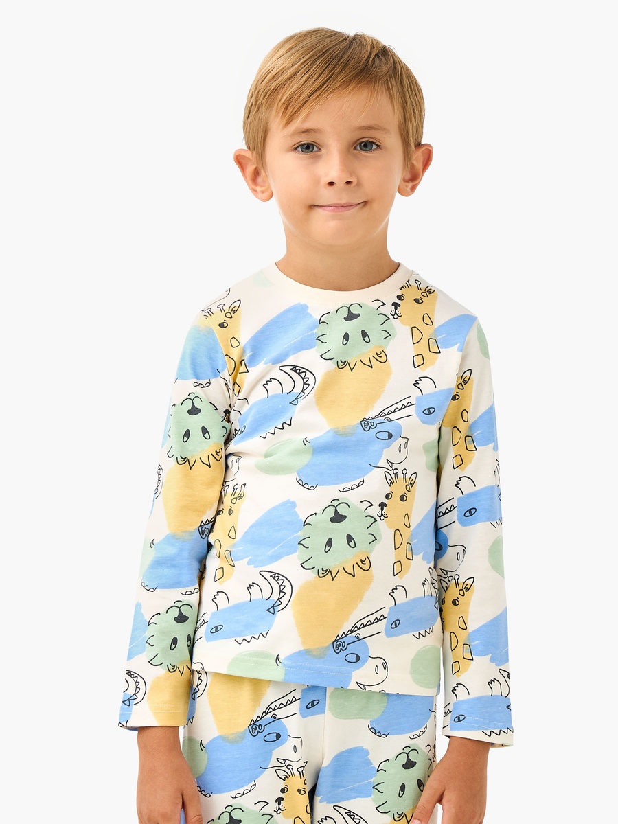 Animal Print T-Shirt and Pyjama Set