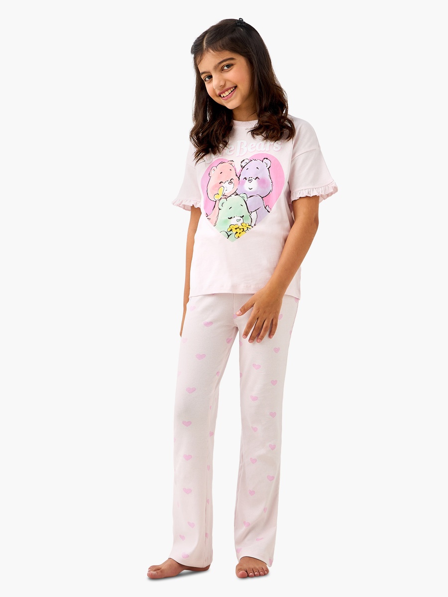 Cloud Co Care Bears Print T-Shirt and Pyjama Set