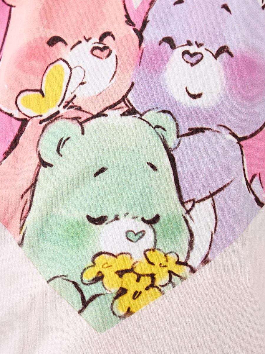 Cloud Co Care Bears Print T-Shirt and Pyjama Set