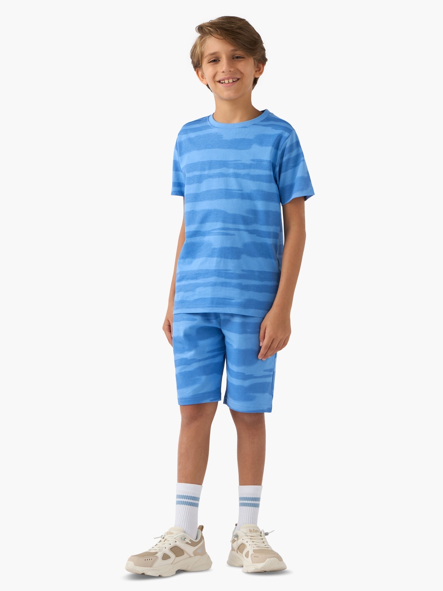 3-Piece Printed T-Shirts and Shorts Set