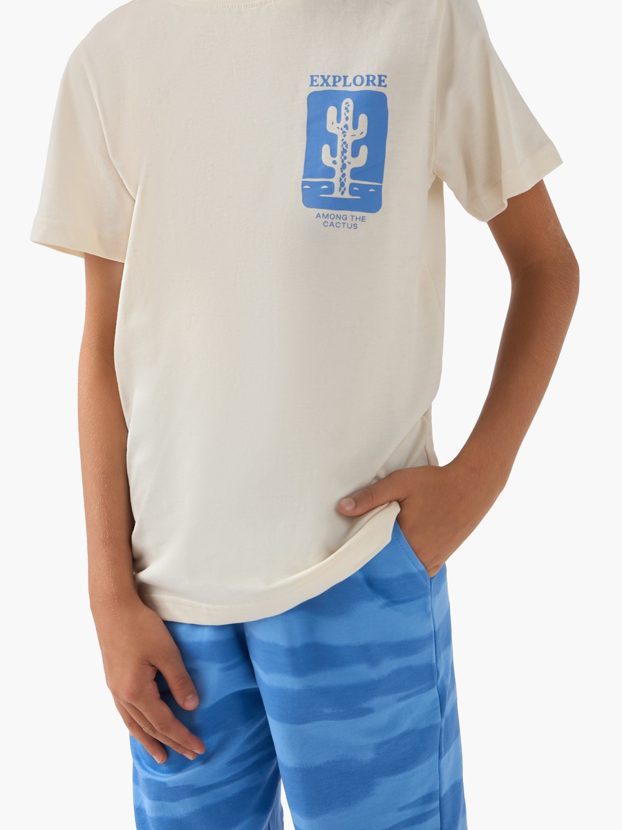 3-Piece Printed T-Shirts and Shorts Set