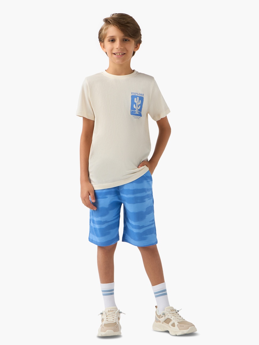 3-Piece Printed T-Shirts and Shorts Set