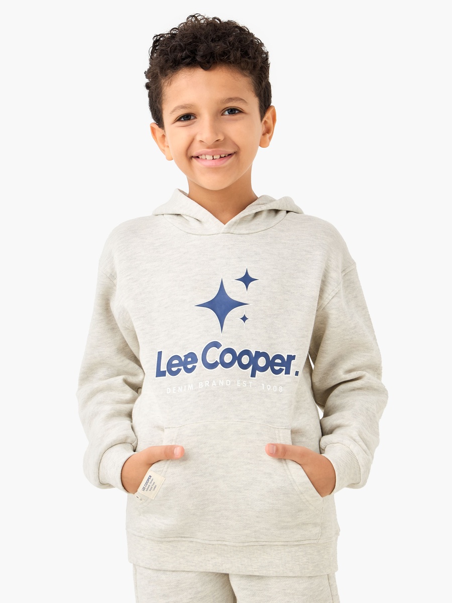 Logo Print Hooded Sweatshirt and Joggers Set