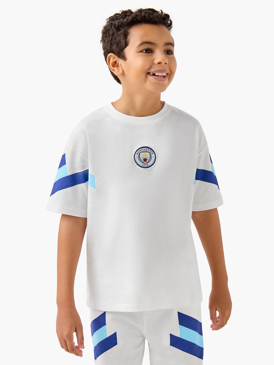 Manchester City Applique T-Shirt and Shorts Set