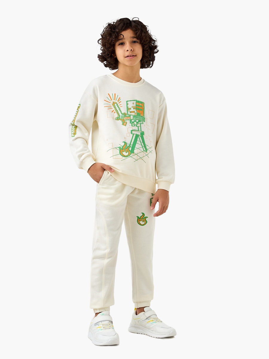 Minecraft Printed Sweatshirt and Joggers Set