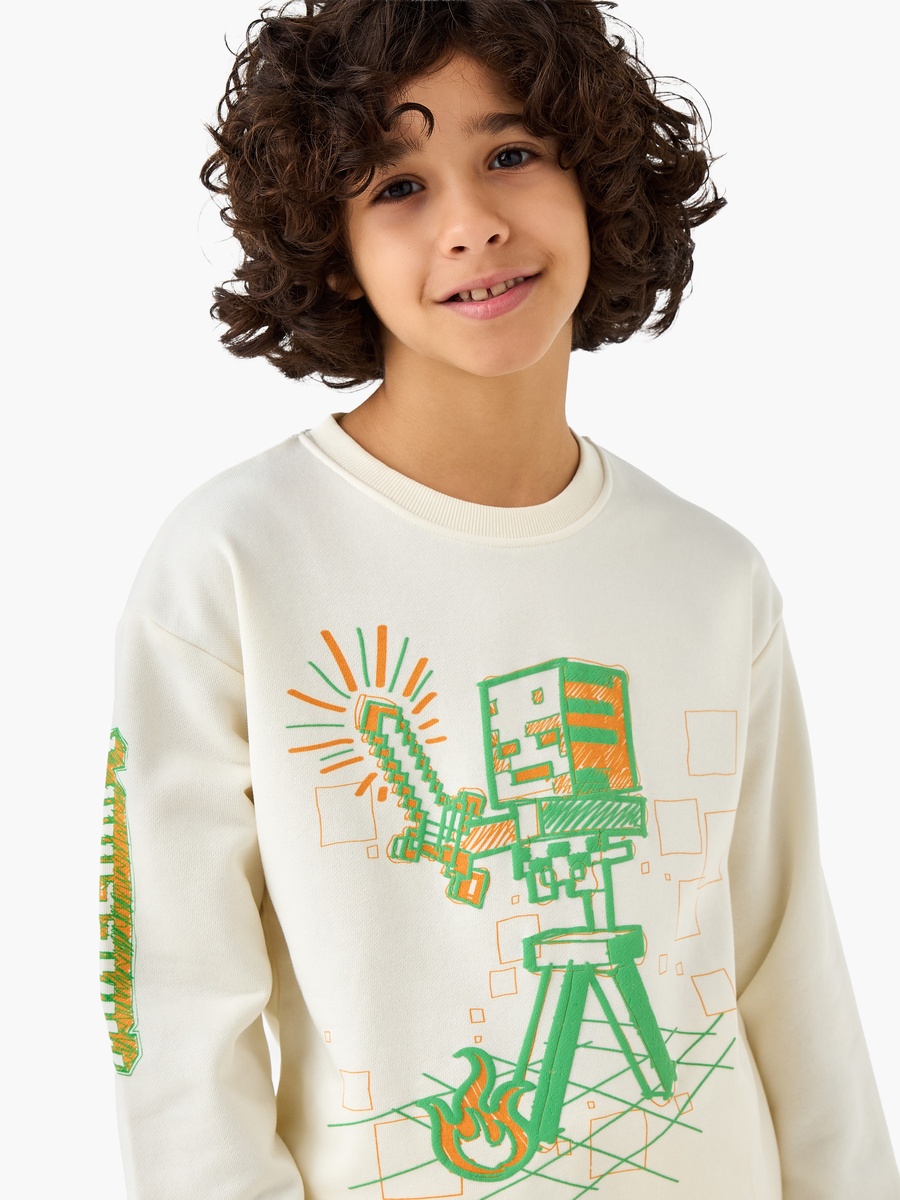 Minecraft Printed Sweatshirt and Joggers Set