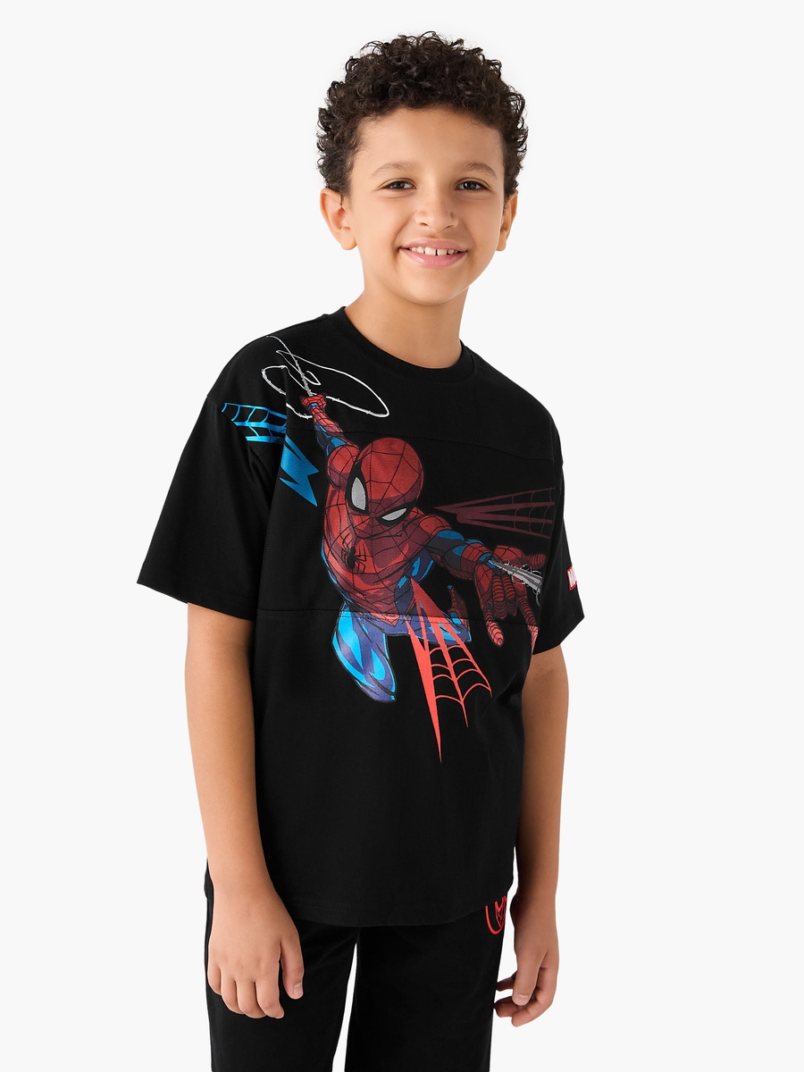 Spider-Man Print T-Shirt and Shorts Set
