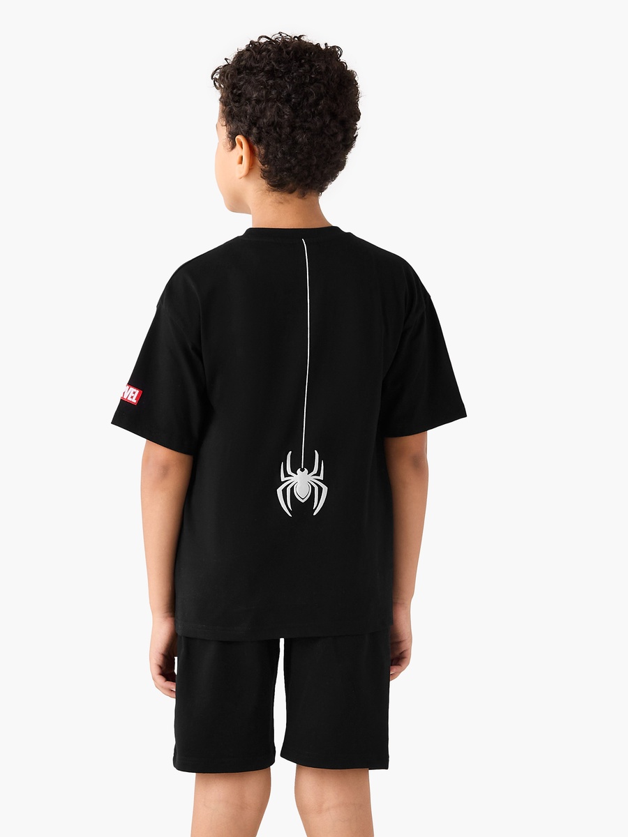 Spider-Man Print T-Shirt and Shorts Set