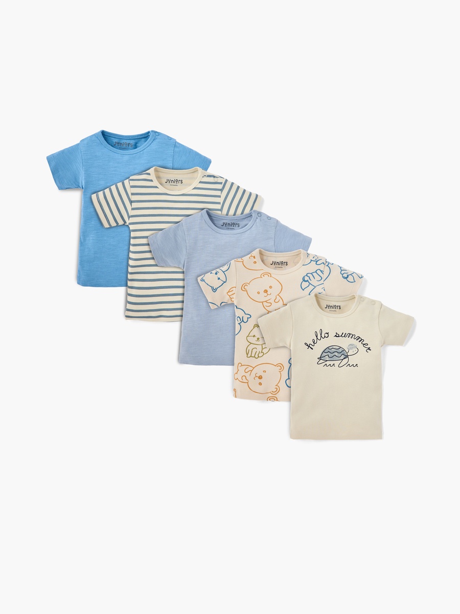Assorted T-Shirt with Short Sleeves - Set of 5