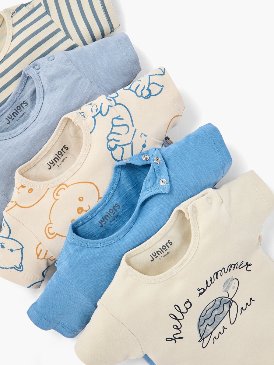 Assorted T-Shirt with Short Sleeves - Set of 5