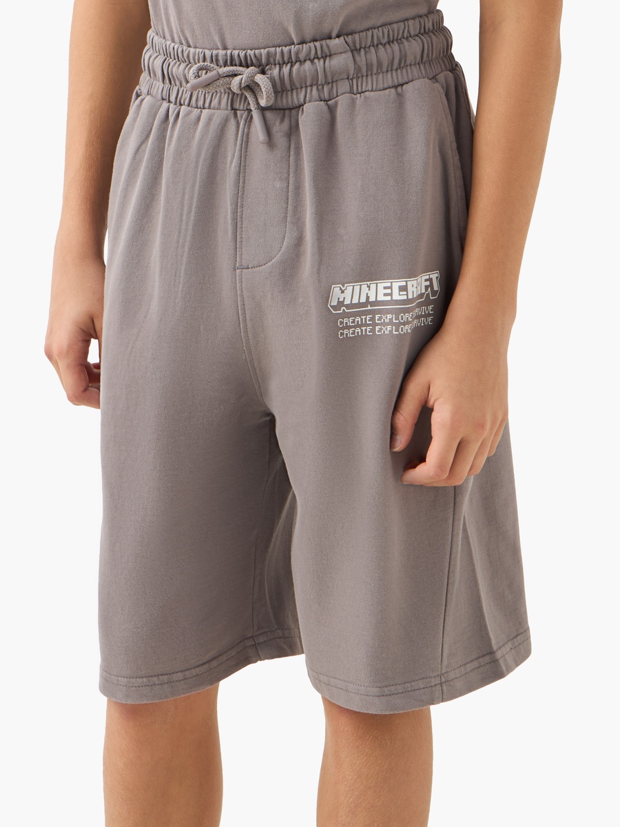 Minecraft Printed Crew Neck T-Shirt and Shorts Set