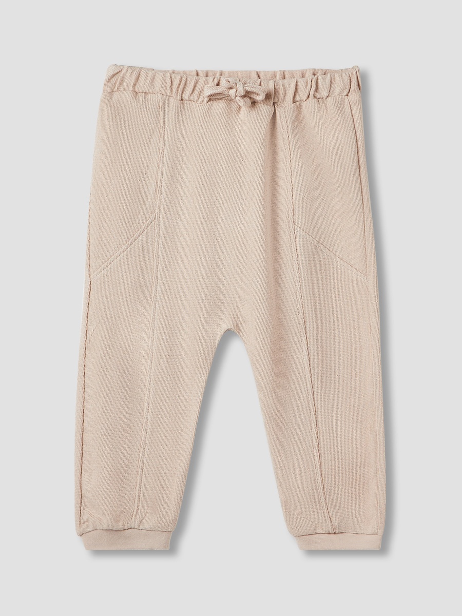 Textured Joggers with Bow Detail - Set of 2